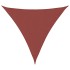 Toldo de vela triangular tela Oxford terracota 5x5x5