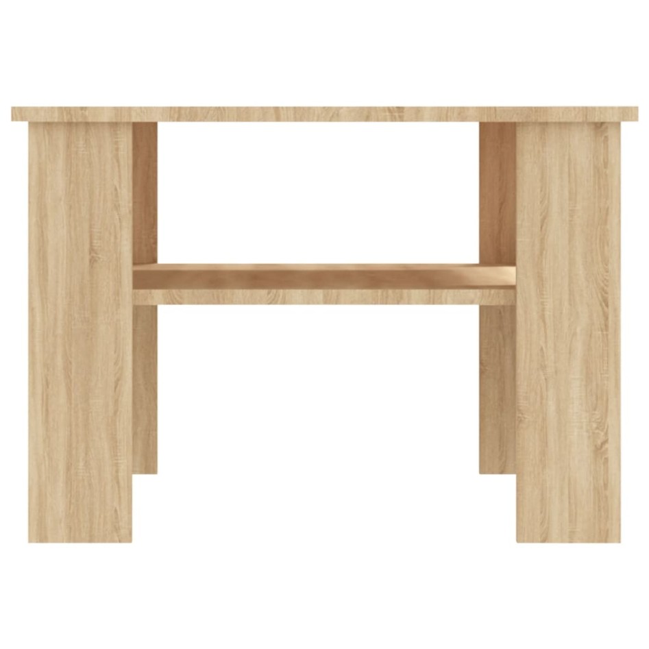 Mesa de centro madera contrachapada roble Sonoma 60x60x42