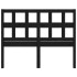 Cabecero de cama madera maciza de pino negro 145,5x4x100