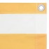Toldo para balcón tela oxford blanco y amarillo 120x600