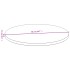 Tablero de mesa de bambú Ø50x1,5