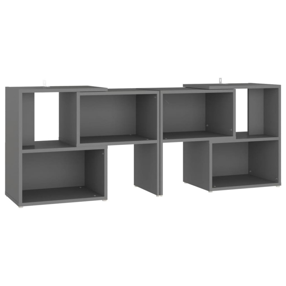 Mueble de TV madera contrachapada gris 104x30x52