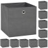 Cajas de almacenaje 10 uds textil no tejido 32x32x32 cm