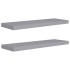 Estantes flotantes de pared 2 uds MDF gris 80x23,5x3,8