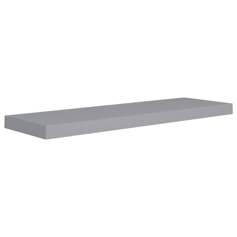 Estantes flotantes de pared 2 uds MDF gris 80x23,5x3,8
