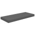 Estantes flotantes de pared 2 uds MDF gris brillo