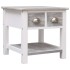 Mesa auxiliar madera de Paulownia gris 40x40x40