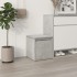 Cajón taburete madera contrachapada gris hormigón 40,5x40x40