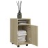 Armario auxiliar ruedas contrachapada color roble 33x38x60