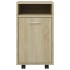 Armario auxiliar ruedas contrachapada color roble 33x38x60