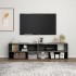 Mueble de TV madera contrachapada gris brillante 149x30x52
