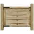 Puerta de jardín madera de pino impregnada verde 100x75
