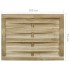 Puerta de jardín madera de pino impregnada verde 100x75