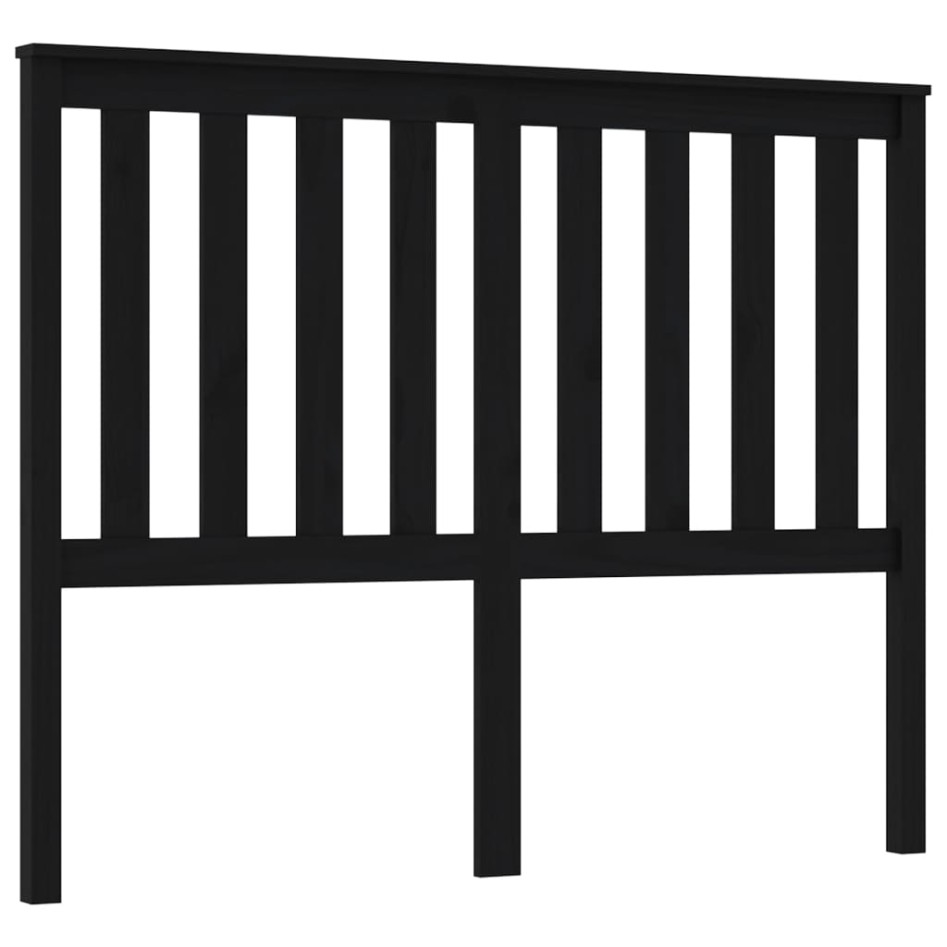 Cabecero de cama madera maciza de pino negro 146x6x101