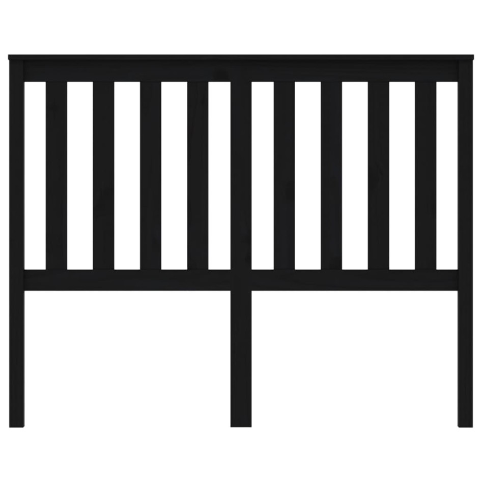 Cabecero de cama madera maciza de pino negro 146x6x101