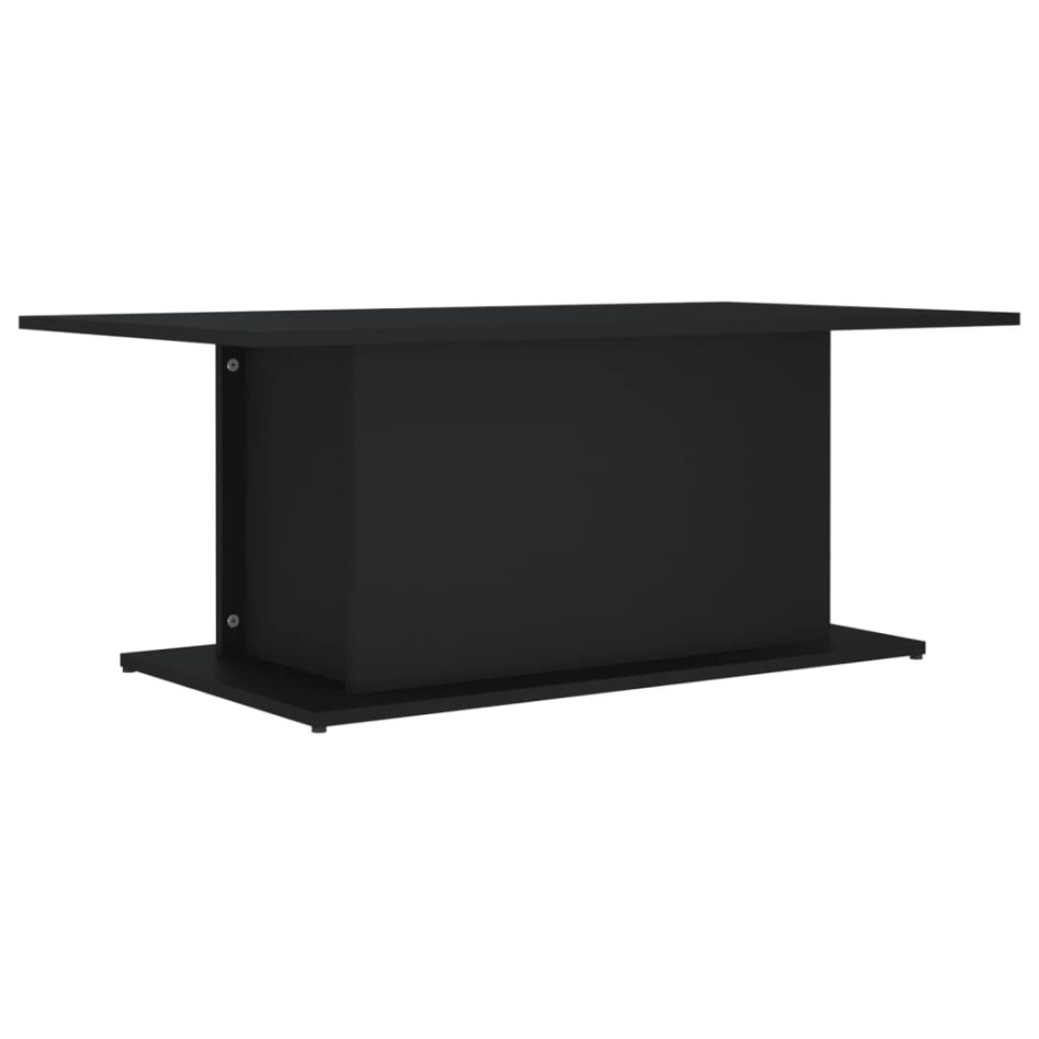 Mesa de centro madera contrachapada negro 102x55,5x40