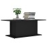 Mesa de centro madera contrachapada negro 102x55,5x40