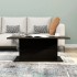 Mesa de centro madera contrachapada negro 102x55,5x40