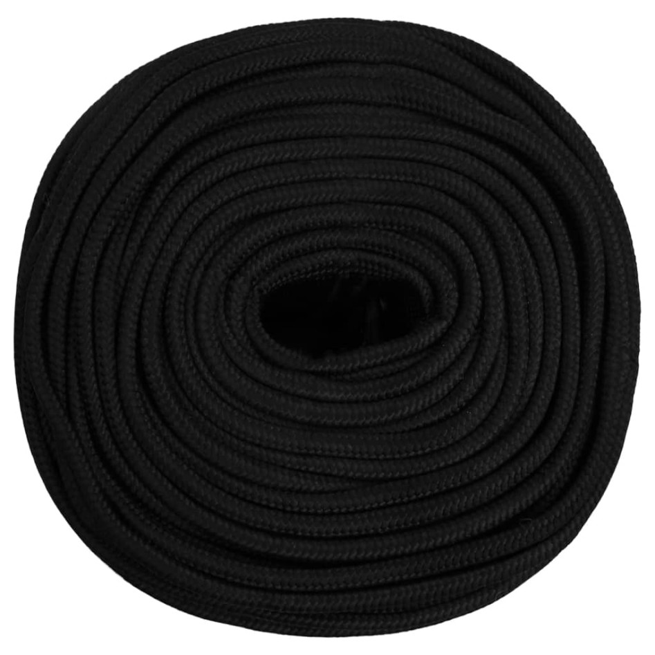 Cuerda de trabajo poliéster negro 10 mm 50