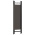 Biombo divisor de 4 paneles gris antracita 160x180
