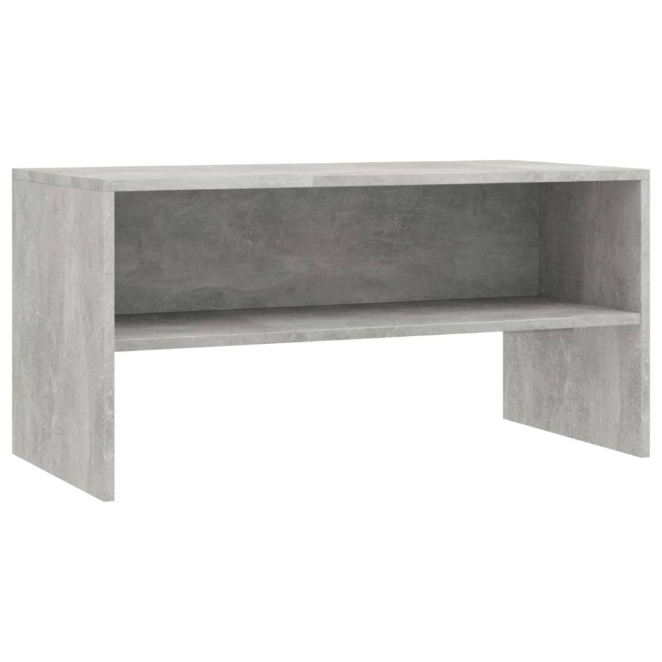 Mueble de TV madera contrachapada gris hormigón 80x40x40