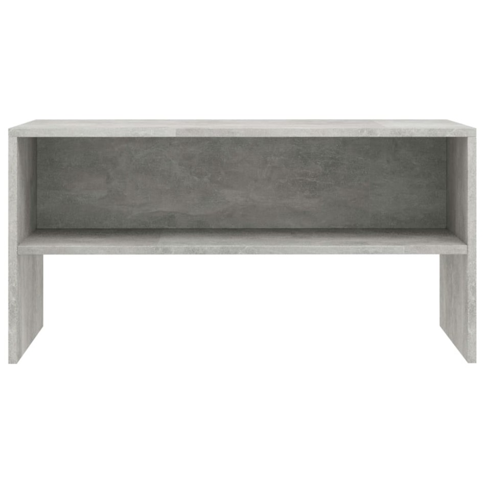 Mueble de TV madera contrachapada gris hormigón 80x40x40