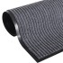 Alfombra de entrada de PVC gris, 90 x 150