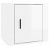 Mesita de noche color blanco brillante 50x39x47