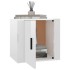 Mesita de noche color blanco brillante 50x39x47