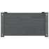 Jardinera de madera maciza de pino gris 60x31x31