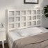 Cabecero de cama madera maciza de pino blanco 125,5x4x100