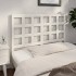 Cabecero de cama madera maciza de pino blanco 125,5x4x100