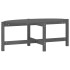 Mesa de centro de madera maciza de pino gris 118x63x45