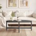 Mesa de centro de madera maciza de pino gris 118x63x45