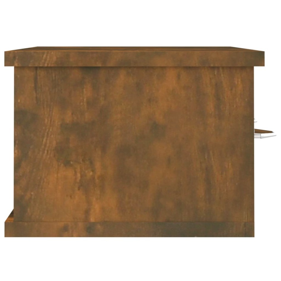 Armario de pared contrachapado roble ahumado 60x26x18,5