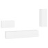 Set de muebles para TV 4 piezas madera contrachapada
