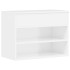 Banco zapatero madera contrachapada blanco brillante