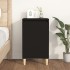 Mesita de noche madera contrachapada negro 40x35x70