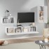 Set de muebles para TV 4 piezas madera contrachapada