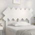 Cabecero de cama madera maciza de pino blanco 122,5x3x80,5