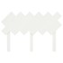 Cabecero de cama madera maciza de pino blanco 122,5x3x80,5