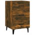Mesita de noche madera de ingeniería roble ahumado 40x40x66