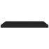 Estantes flotantes de pared 2 uds MDF negro 80x23,5x3,8