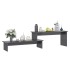 Mueble para TV madera contrachapada gris brillante 180x30x43