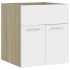 Armario para lavabo contrachapada blanco roble 41x38,5x46
