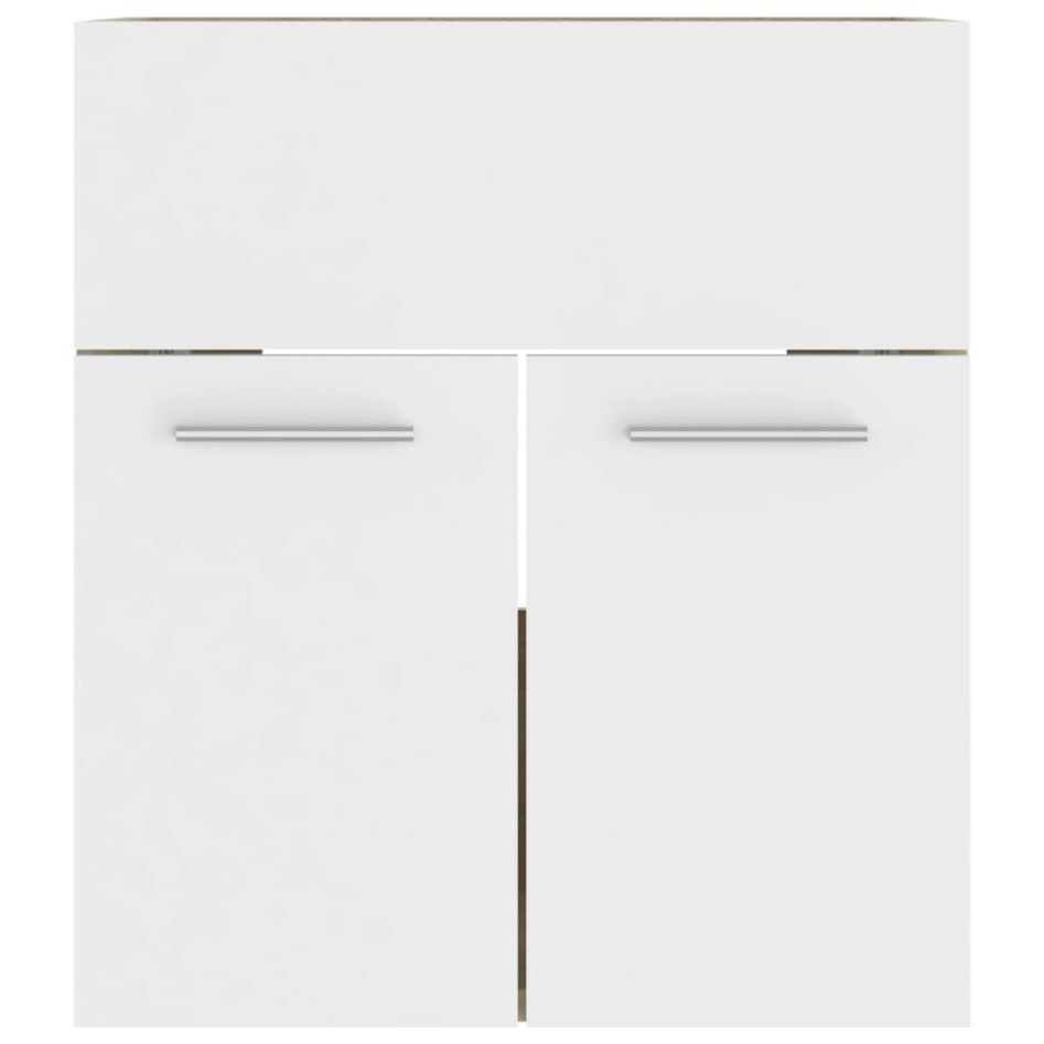 Armario para lavabo contrachapada blanco roble 41x38,5x46