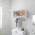 Armario de madera contrachapada blanco brillante 70x32,5x35