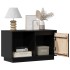 Mueble de TV de madera maciza de pino negro 74x35x44