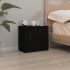 Mesita de noche de pared negro 50x30x47