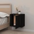 Mesita de noche de pared negro 50x30x47